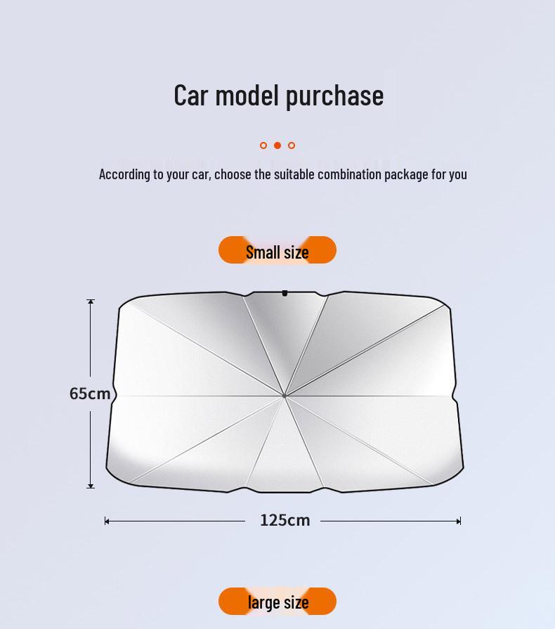 Thickened Car Sunshade: Retractable Windshield Umbrella for Heat Insulation