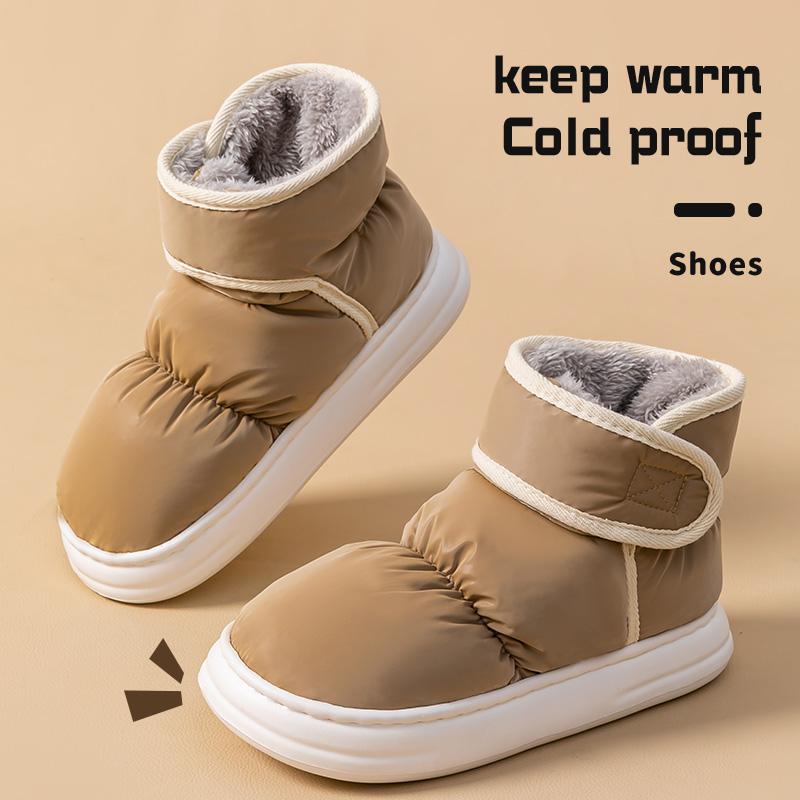 Snow Boots for Women Winter Outerwear Cotton Shoes for Men Winter Plush Anti Slip Waterproof Cotton Boots