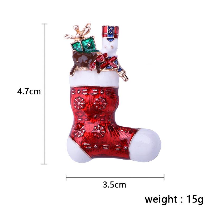 Christmas Brooch Set Santa Snowman Tree Pin Popular In Europe & US | Festive Lapel Pins for Xmas Sweater Decoration Men Women Body Accessories