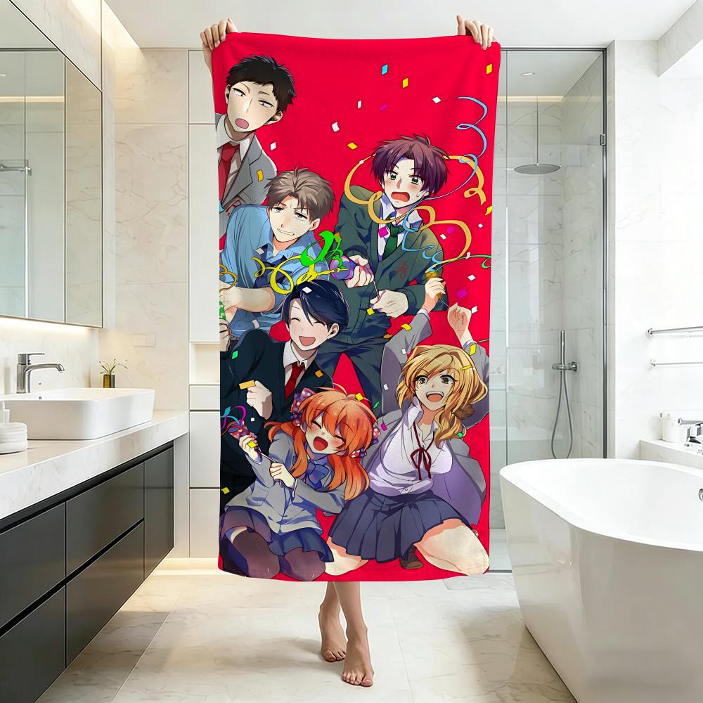 Funny-Monthly Girls' Nozaki-kunS Towel Five-Star Hotel Quality Eco-Friendly Ultra Soft Thick Towels & Beach Towels