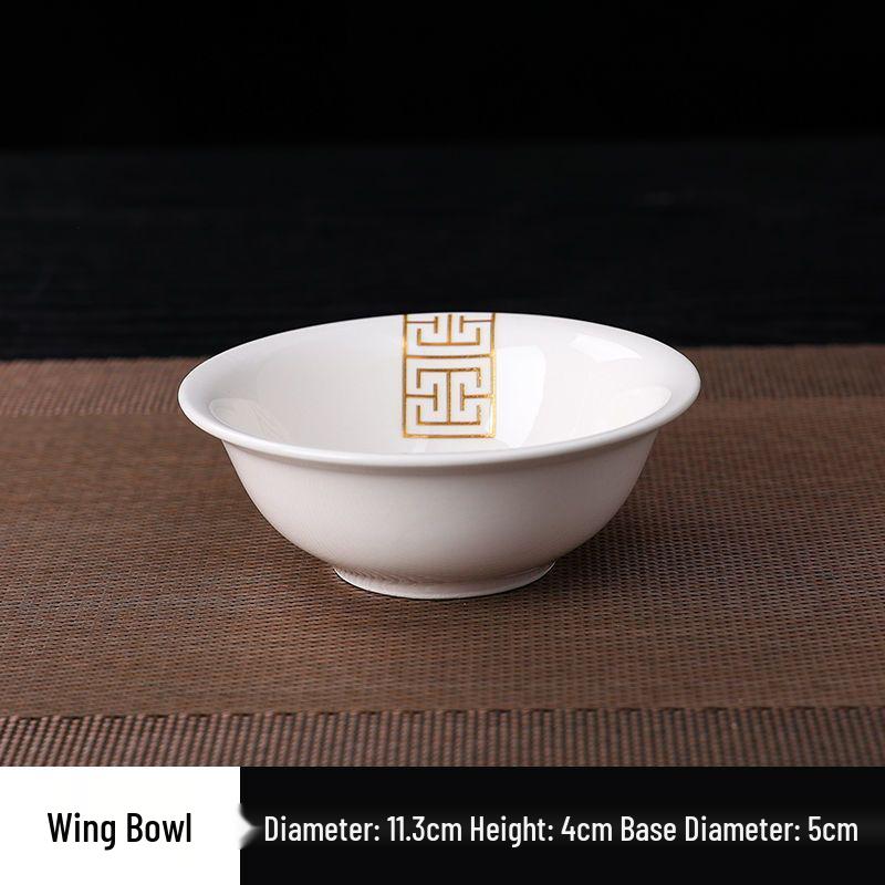Luxury Three-Piece Hotel Tableware Set: Plates, Bowls, and Cups for Hotels, Restaurants, or Home.