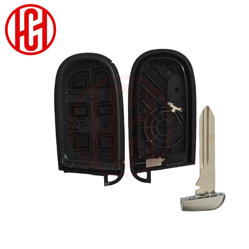 Car Smart Key Case Shell For Jeep Cherokee Dodge Ram 1500 Journey Charger Dart Challenger Durango Chrysler 300 CY24 Blade