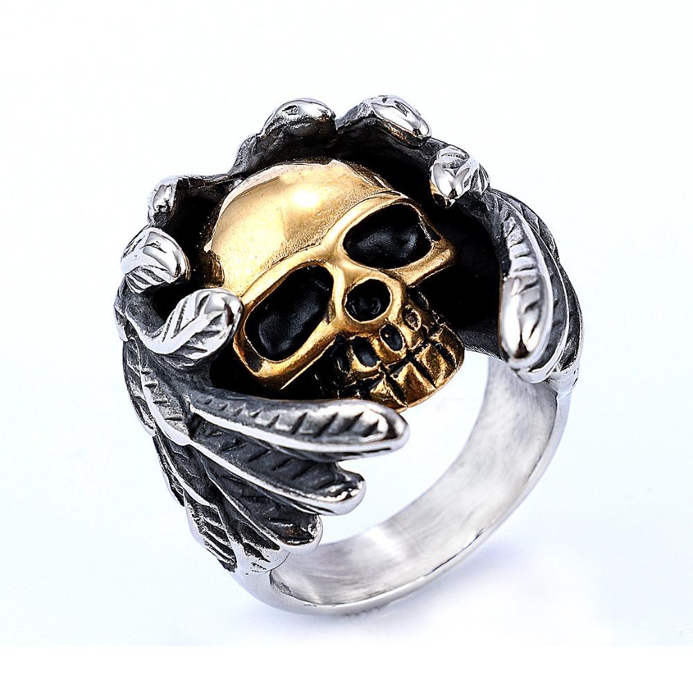 Multi-style Skull Rings, Retro Punk Men's and Women's Rings, Motorcycle Party Trendy Accessories