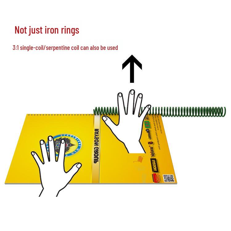Leisheng TD-130 Metal 34-Hole Double Wire Binding Machine for Booklets, Office Documents, and Desk Calendars
