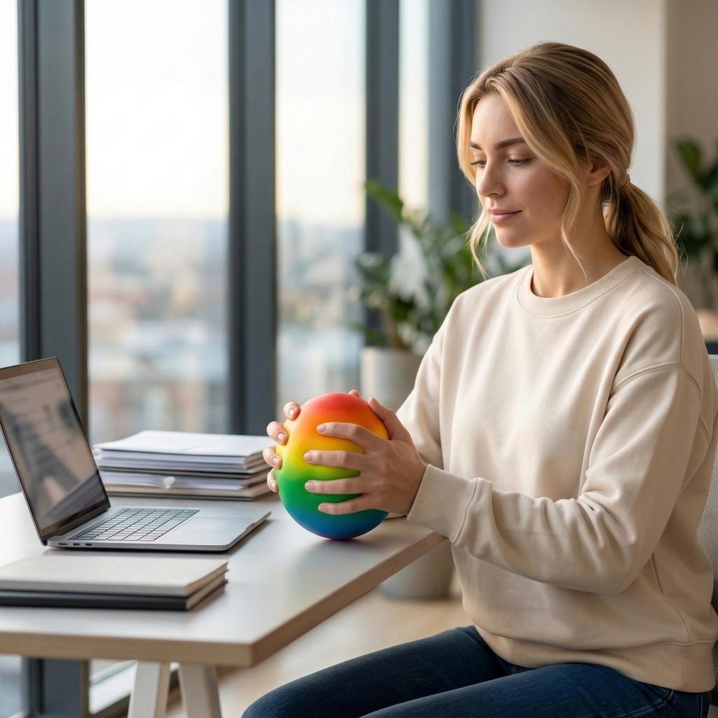 Foam Stress Ball Set Soft Ball for Hand Exercise Sensory and Relaxation for Office Home School Use