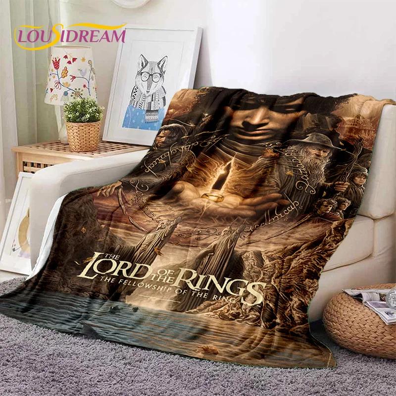 

L-Lord of The Rings H-Hobbit Movie Soft Flannel Blanket for Beds Bedroom Sofa Picnic,Throw Blanket for Outdoor Leisure Nap Gift 75cmx90cm