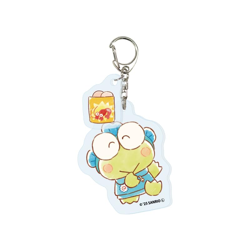 Happy Danby 12 Kerokerokeroppi [Graph Art Illustration] Acrylic Keychain with Parts