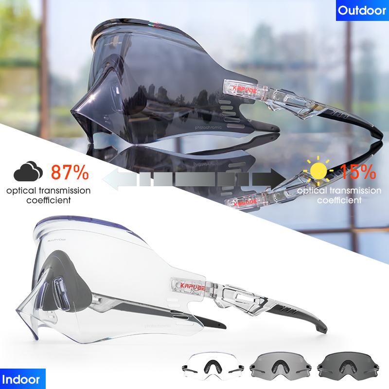 2026 Kapvoe Sport Sunglasses Road Bike Mountain Bicycle Cycl Glasses Riding Goggle Sports Eyewear for Man Women Cycling Glasses