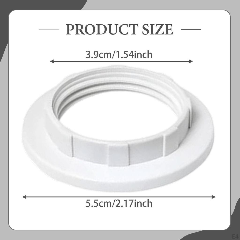 6 Count E26 E27 Lamp Shade Holders for Table And Pendant Lights