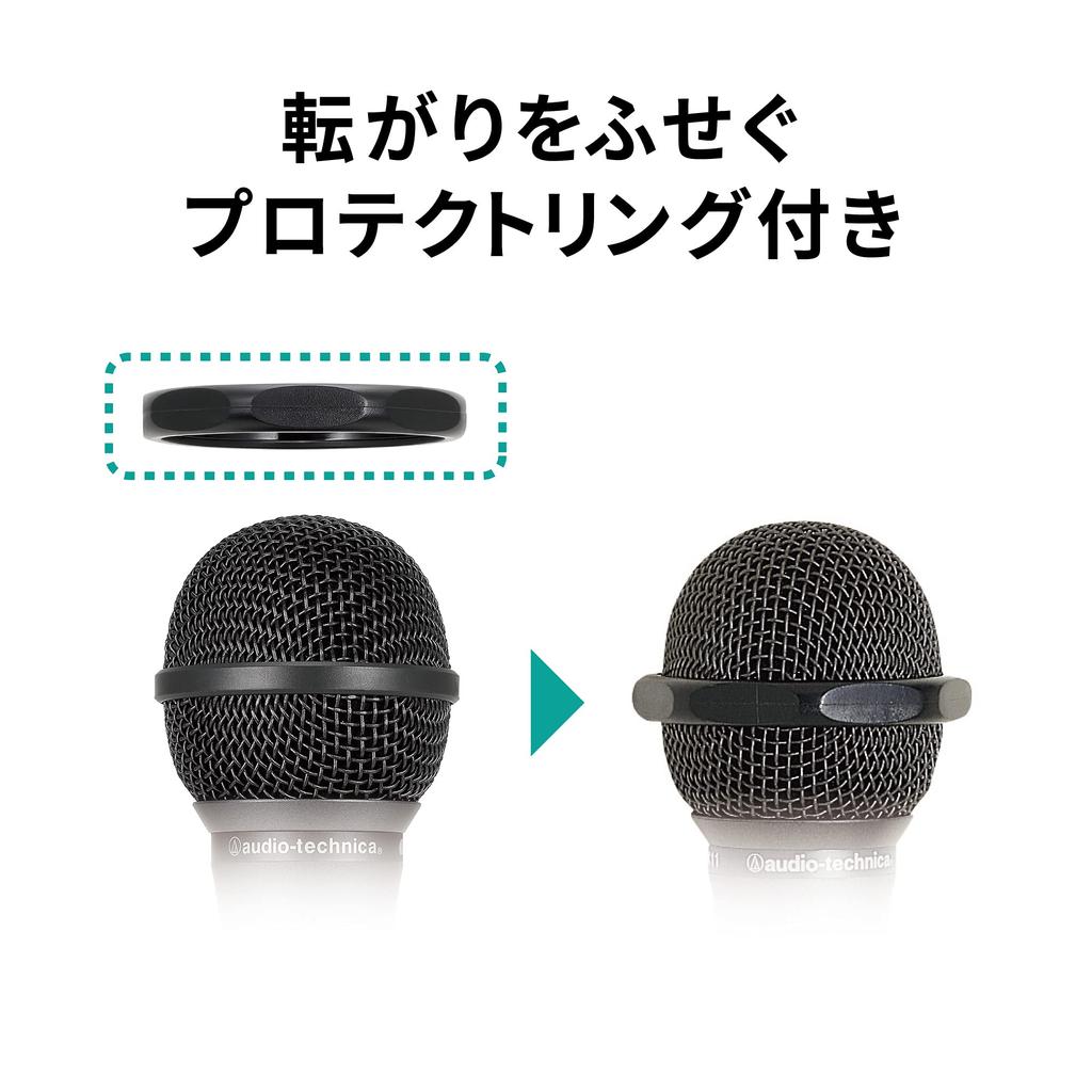 Audio Technica Dynamisches Gesangsmikrofon mit Schutzring Schwarz AT-X11