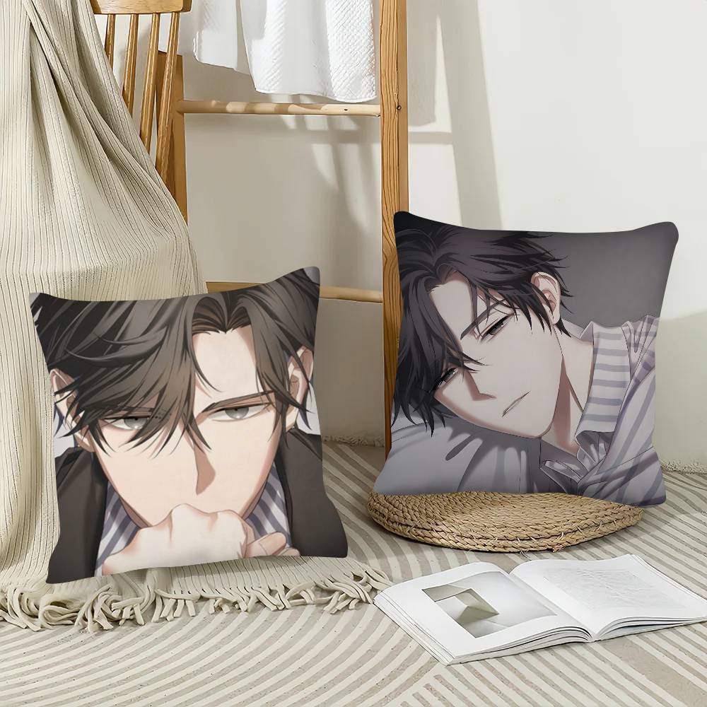 1Pc Mystic Messenger 707 Jumin Han Pillow Case Fashion Square Pillowcase Bedroom Sofa Room Ins Decoration Leisure