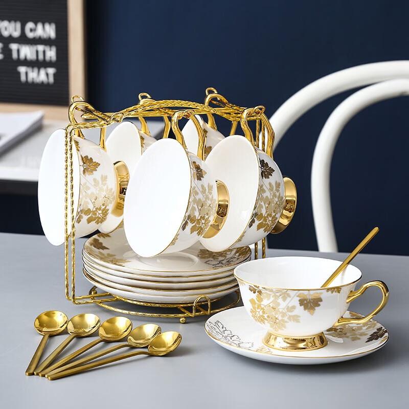 JIN MING LI Golden Leaf Dark Blue Tea Gift Set