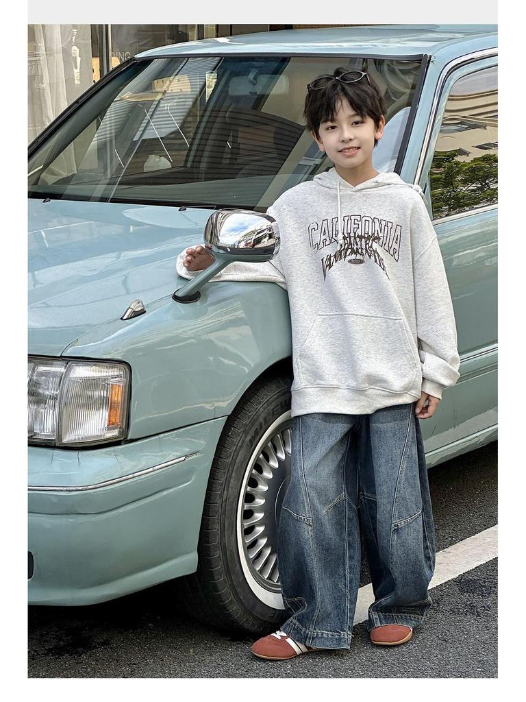 Frühling 2026 Hip Hop Weite Jeans für Jungen - Stylisch Schwer für Mittel & Groß