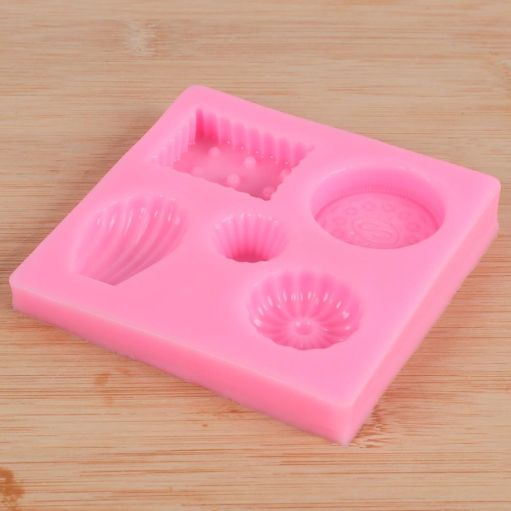 DIY Silicone Mold Lovely Shell Doughnut Shape Fondant Cake Decorating Tools Soap Mold Cake Chocolate Baking