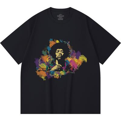 230 Gsm 100% Cotton Heavy Metal T-Shirt  Rock Band Popular Music Print Unisex Heavy Cotton T Shirt