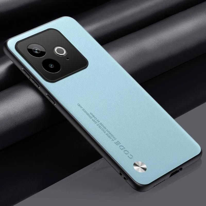 Einfache Leder Handyhülle für Realme GT 7 Matte Silikon Weiche Stoßstange Hüllen für Realme GT7 GT 7T GT 7Pro Funda