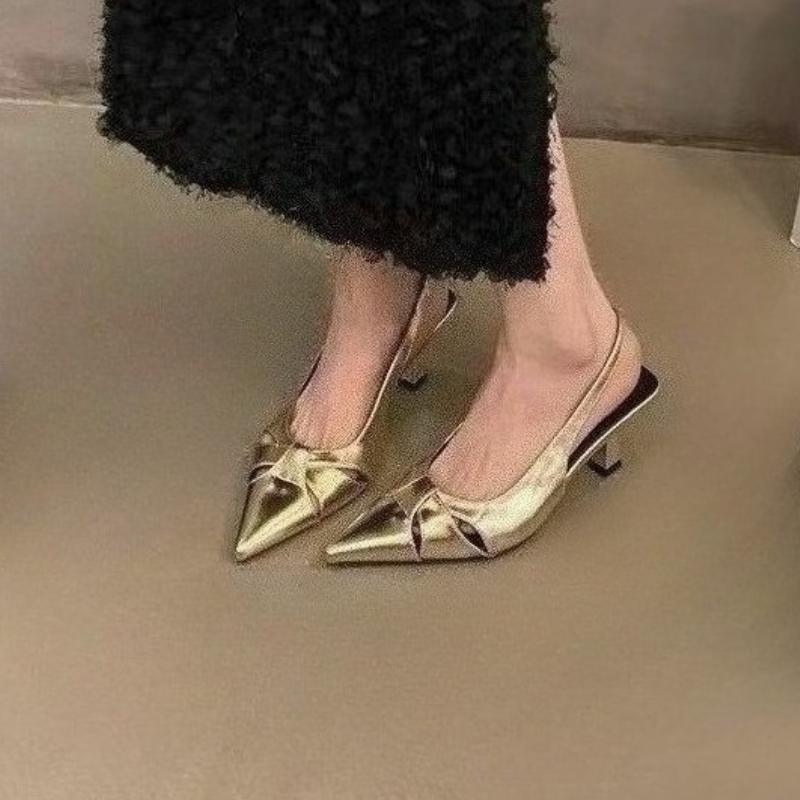 Fashion 2025 French Elegance  High Heel Open Toe Sandals Women's Shoes Hot Sale of The Season New Summer Pointed  Single Shoes