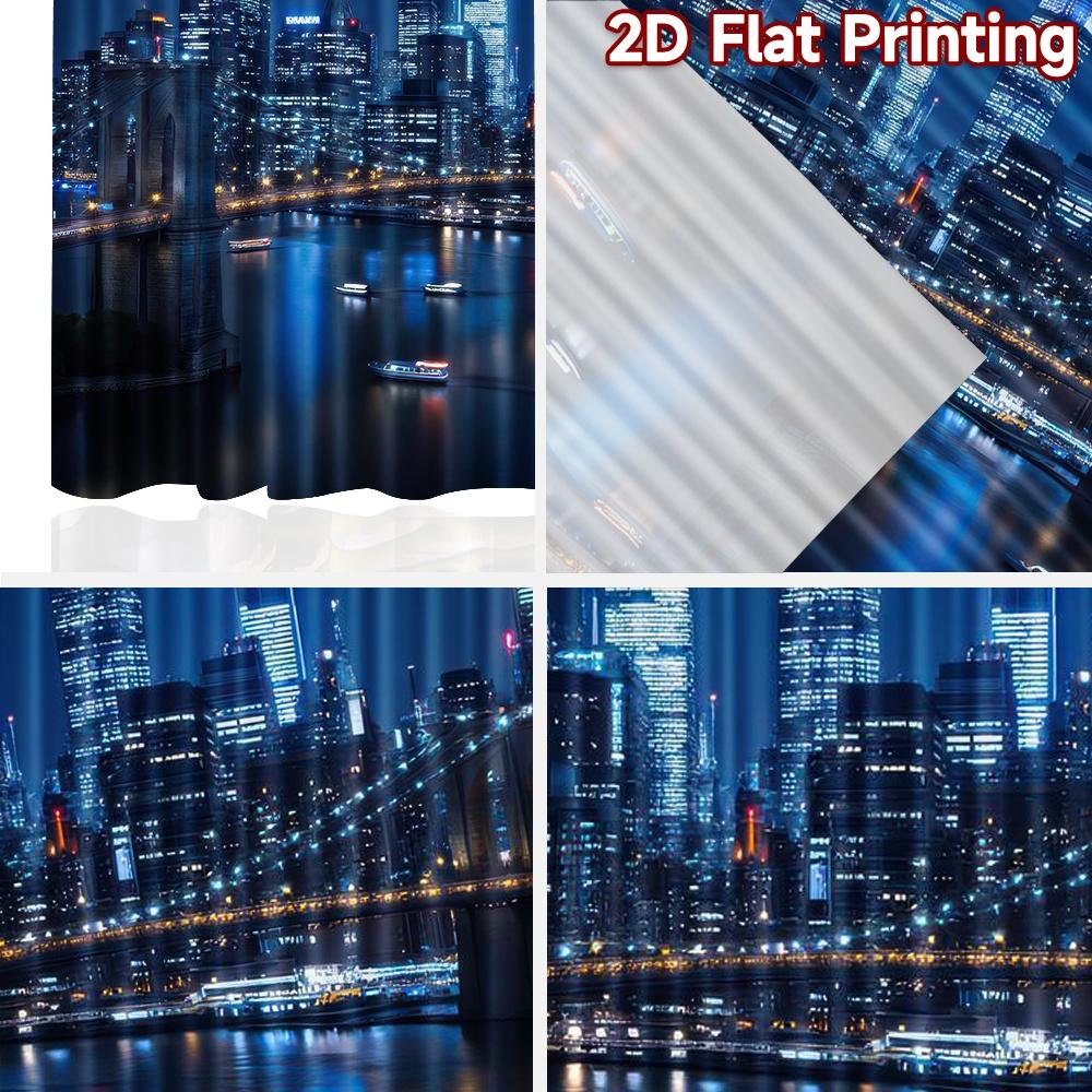 2D Flat Photography Backdrop Popular Scene Backdrop City S and Bridge 100% Polyester Vibrant Reunion Use for Suitable for