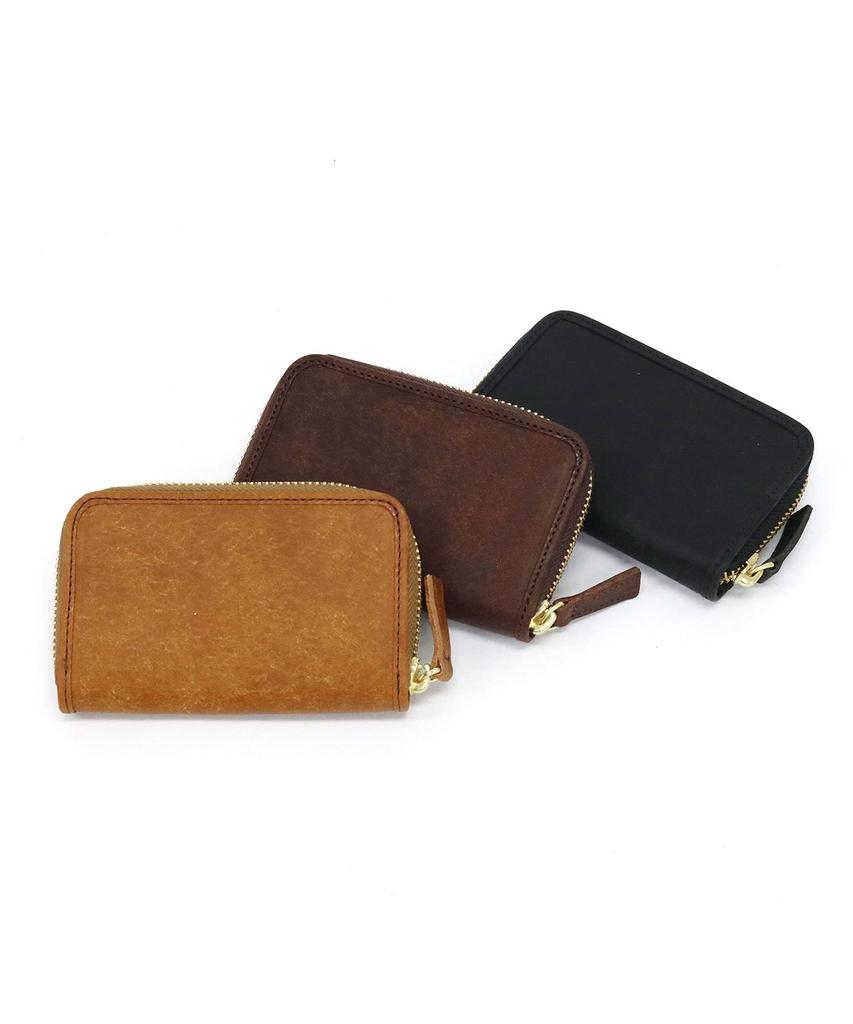 sot Pueblo Leather Zip-Around Card Case, Genuine Leather, Camel, so-z-0197