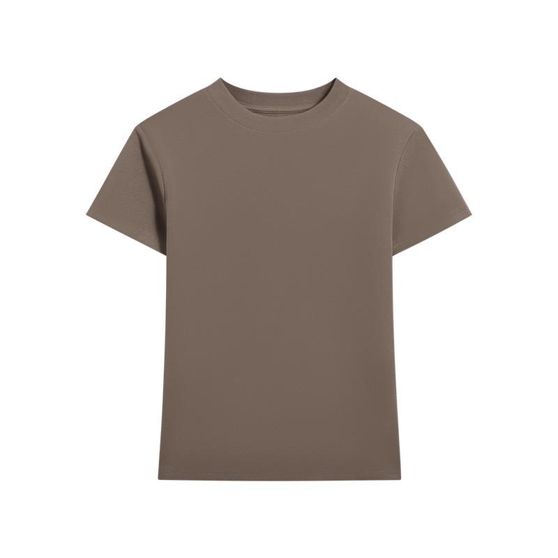 Korean Style Short Sleeve T Shirt For Women With Cotton Lycra Fabric Casual Fit Easy Care