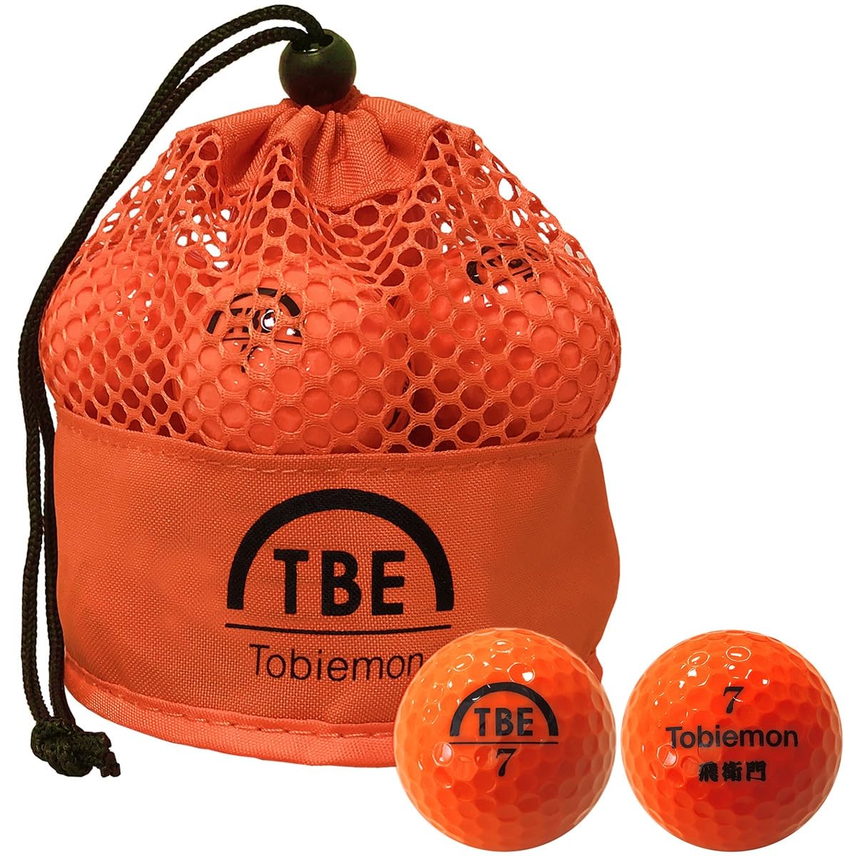 

TOBIEMON Balls in Mesh 3 Dozen Set Orange Bag, (36 Balls), помаранчевий