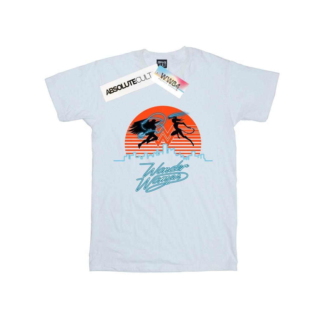 DC Comics Damen Wonder Woman 84 Sonnenuntergang Schlacht Baumwolle Boyfriend T-Shirt