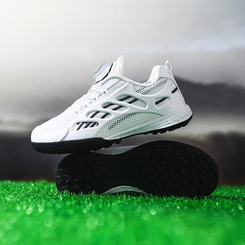 New Rotating Button Children's Football Shoes Girls Primary School Boys Game Broken Nails Girls Training Shoes