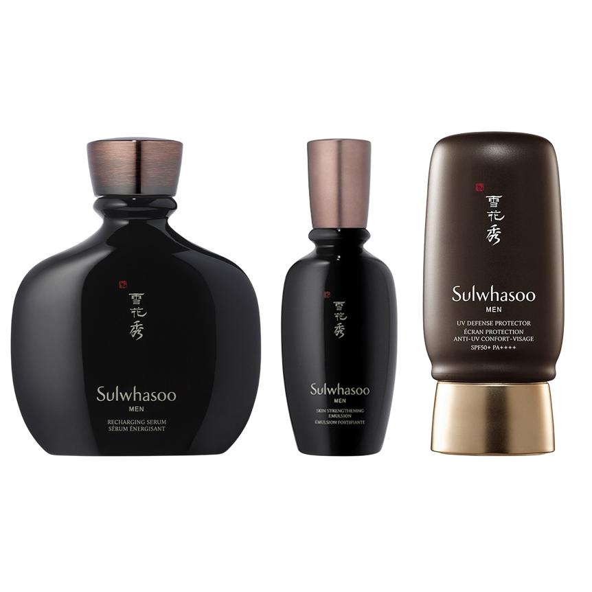 Sulwhasoo Men BonYoon Skincare – Essence (140ml) / Emulsion (90ml) / Sunscreen SPF50+ PA+++ (50ml), Korean
