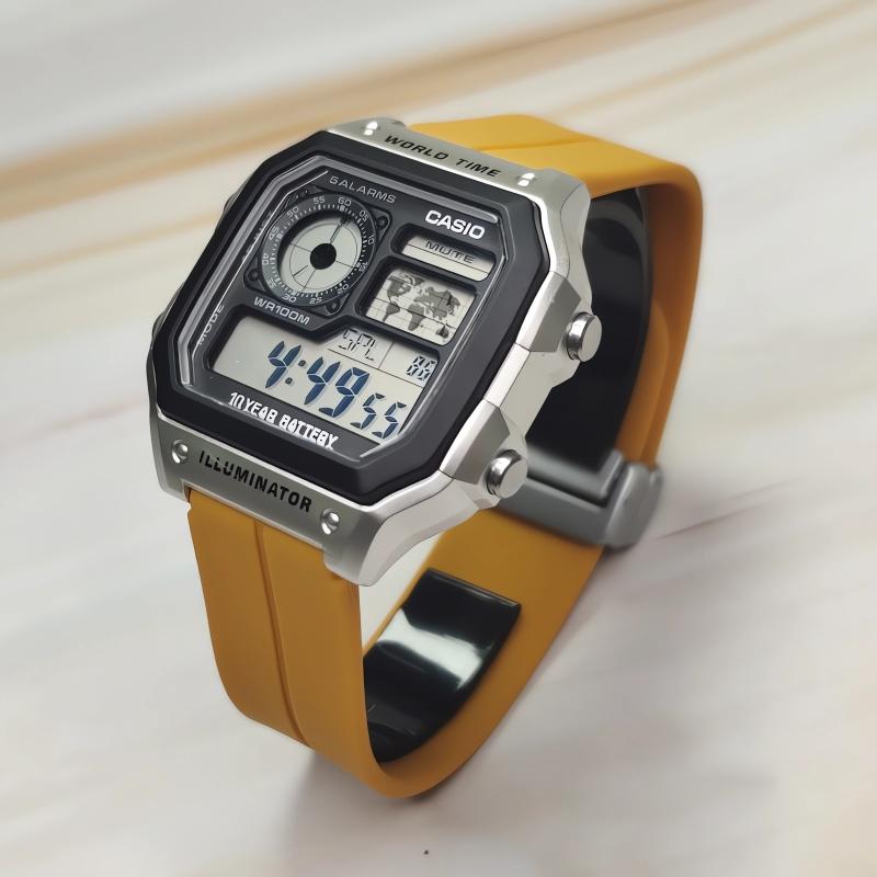 CASIO Unisex YOUTH Black Watch AE-1200WH-1C(Watch3--)