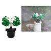 5Pcs Water Fog Cross Atomizing Nozzle 1/2" G1/2 with Male Threaded Connector Greenhouse Sprinkler Connector