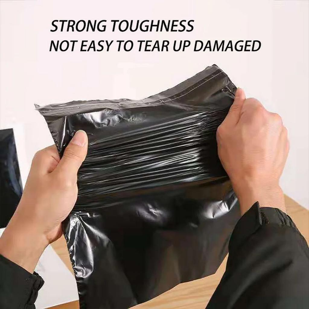 100/300pcs Black Self-seal Courier Mailer Bags Poly Package Express Mailing Envelope for Shipping - Packaging Bags