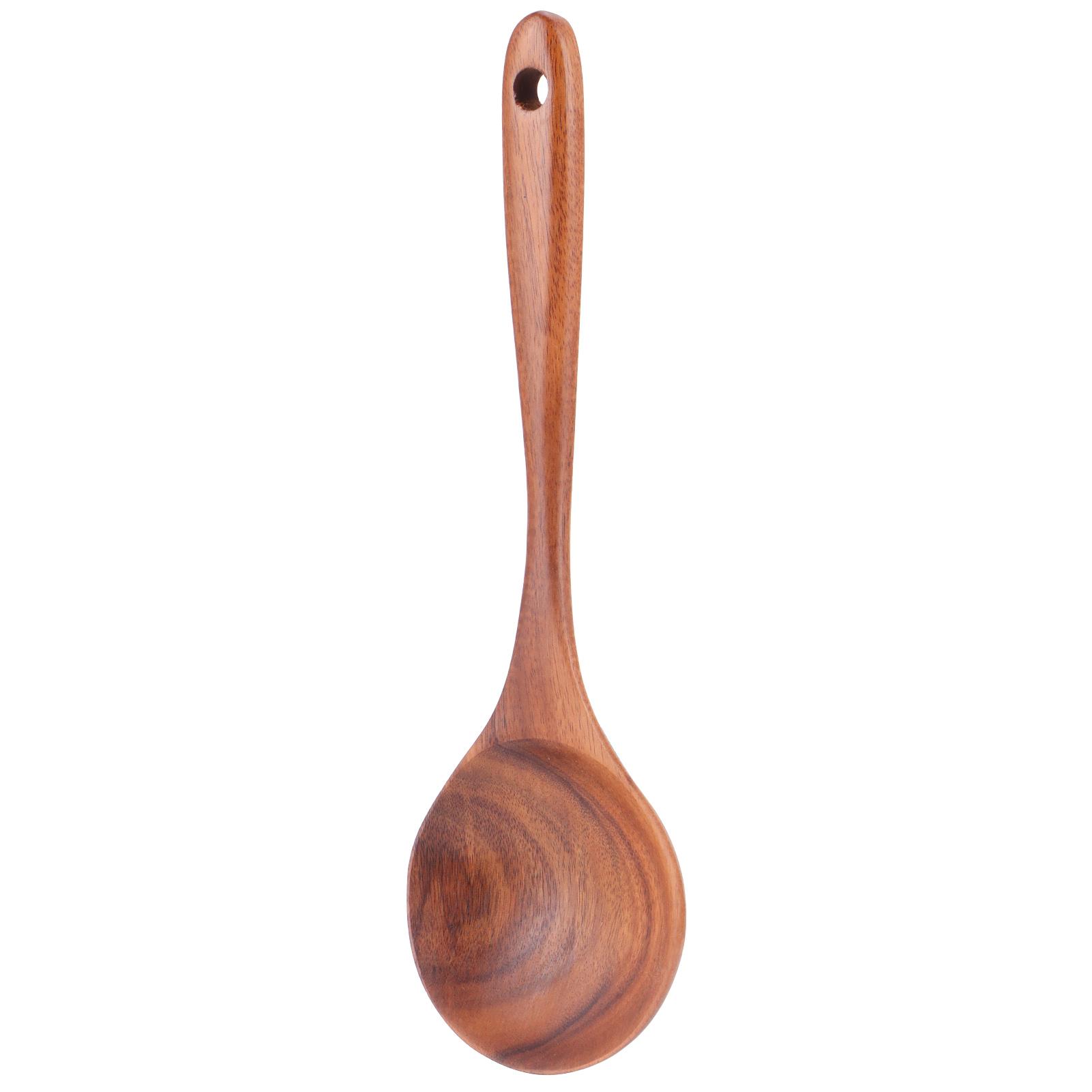 

Teak Mixing Spoon Wooden NoStick Cooking Spoon Butter Stirring Spoon for Home Kitchen