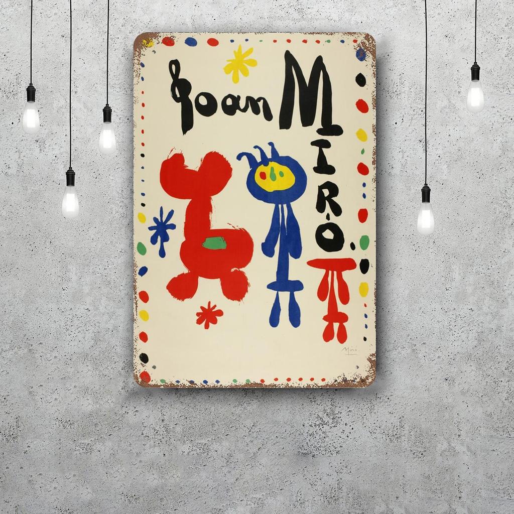 miro art Vintage Tin Sign Home Decor Wall Decor Art Wall Mural Room Decoration Decor Retro Metal Sign Plate Bar Posters