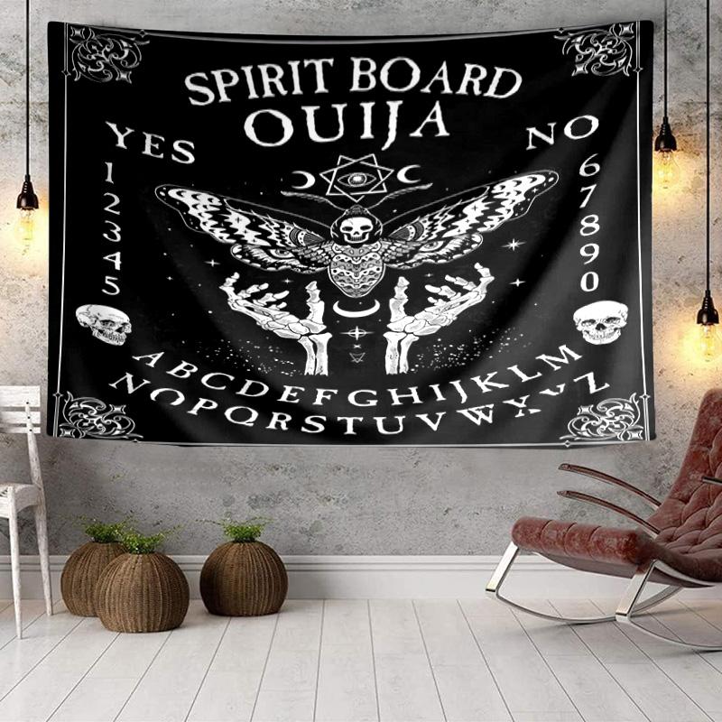 Spiritual Ouija Board Design Tapestry Room Decoration Wall Hanging for Living Room Bedroom, Dormitory, Birthday and Christmas Gifts