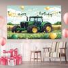 1 bucată, fundal tractor La Mulți Ani, decorațiune petrecere de ziua de naștere, banner pentru masa de tort, fundal fotografie H