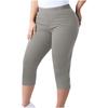 Caprileggings med hög midja och resår i midjan, plus size, i flera färger
