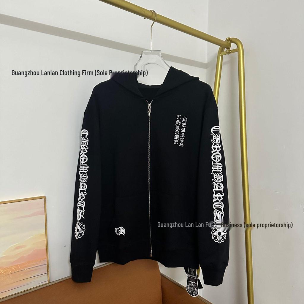 Europäischer Trend CH25 Kapuzenpullover mit Reißverschluss: Einfacher Klassiker für Herbst/Winter