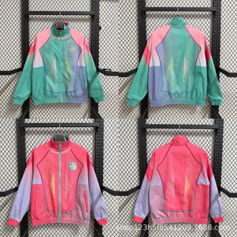 2526 Man City Argentina Germany Italy Miami '' Dortmund Embroidered Reversible Windbreaker