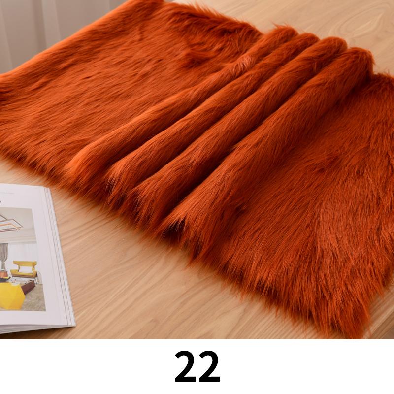 100*170cm Imitation Fox Fur Fabric 5cm Long Artificial Fur Plush Fabric For Diy Carpet Jewelry Phone Counter Cover Photo Props