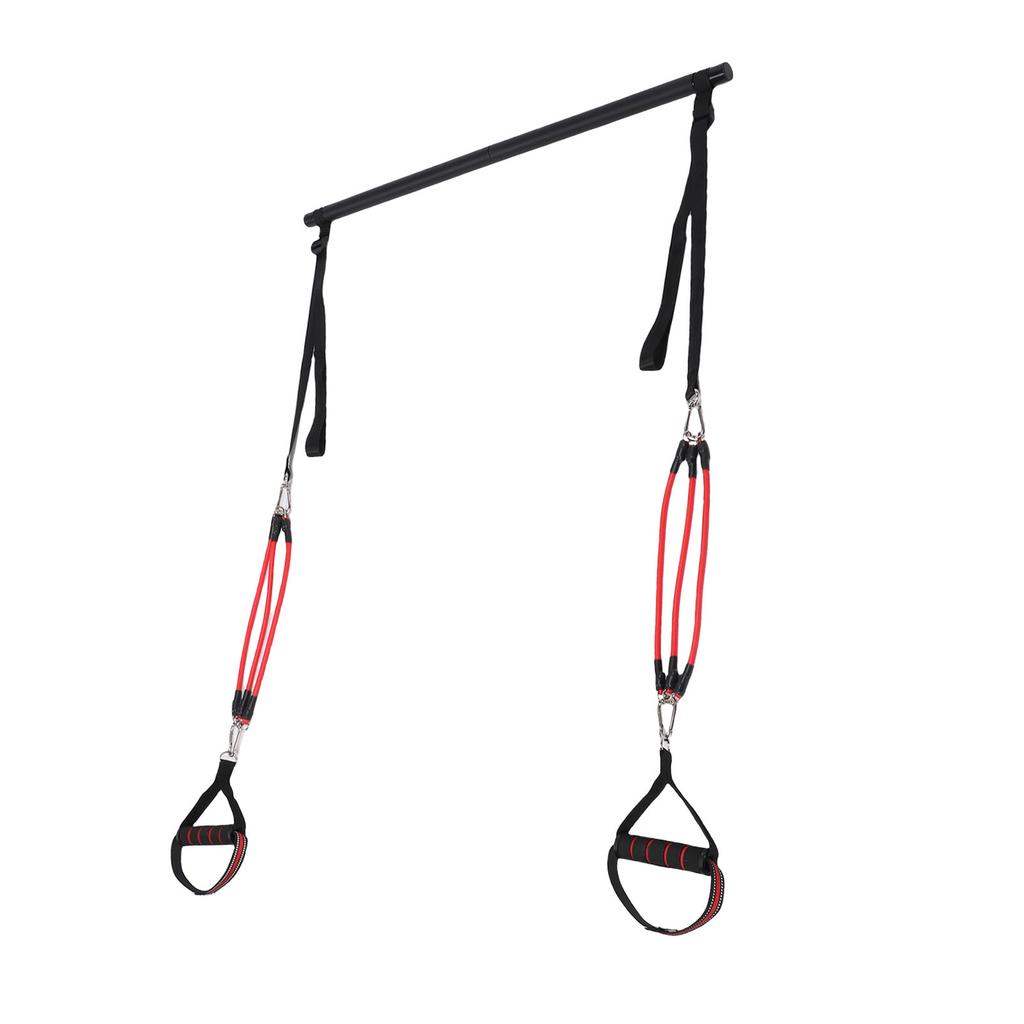 Pilates Bar Kit with Fitness Bands Latex Pilates Workout Equipment for Legs Hip Waist Arm Exercise Women and Men