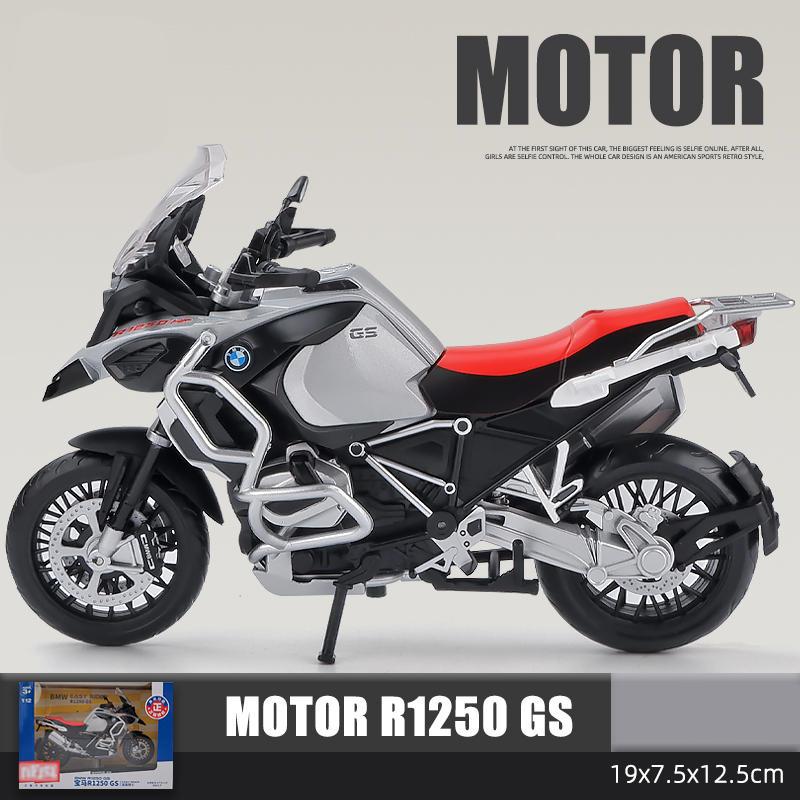 1/12 BMW R1250GS Alloy Racing Motorcycle Model Diecast Metal Toy Street Sports Motorcycle Model Simulation Collection Kids Gifts
