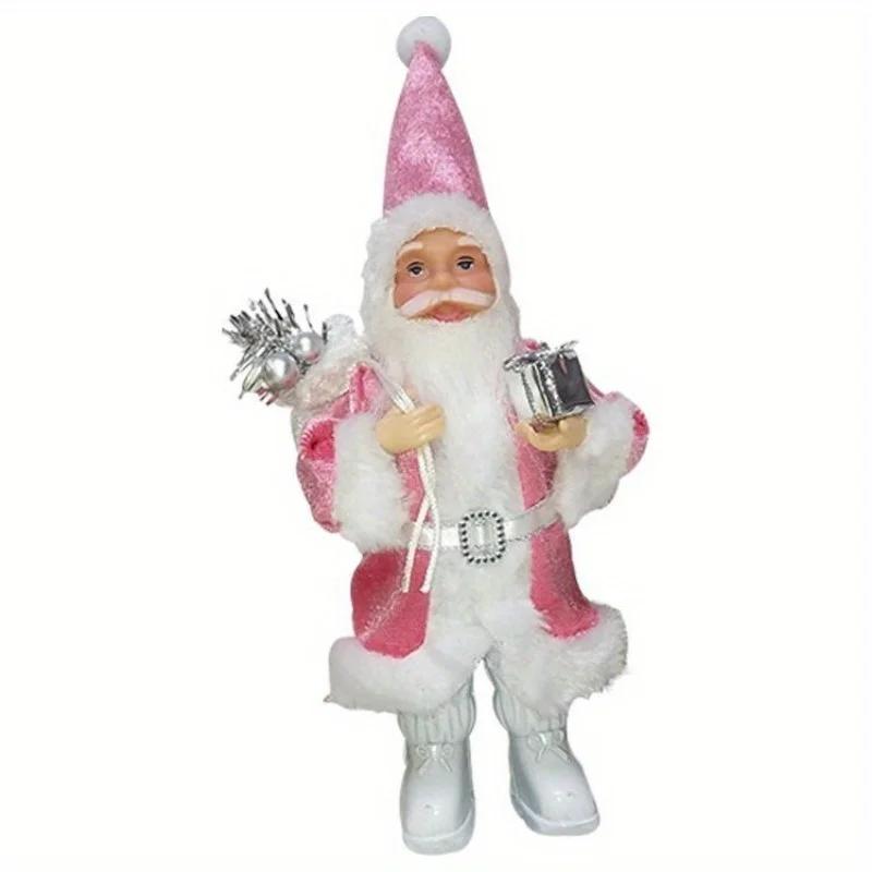 

1 шт. Санта-Клаус в стоячей позе, подвески на рождественскую елку, фигурки для рождественской вечеринки, новогоднего украшения своими руками