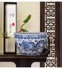 2024 New Chinese Hand-Painted Large Ceramic Fish Tank and Outdoor Flower Pot