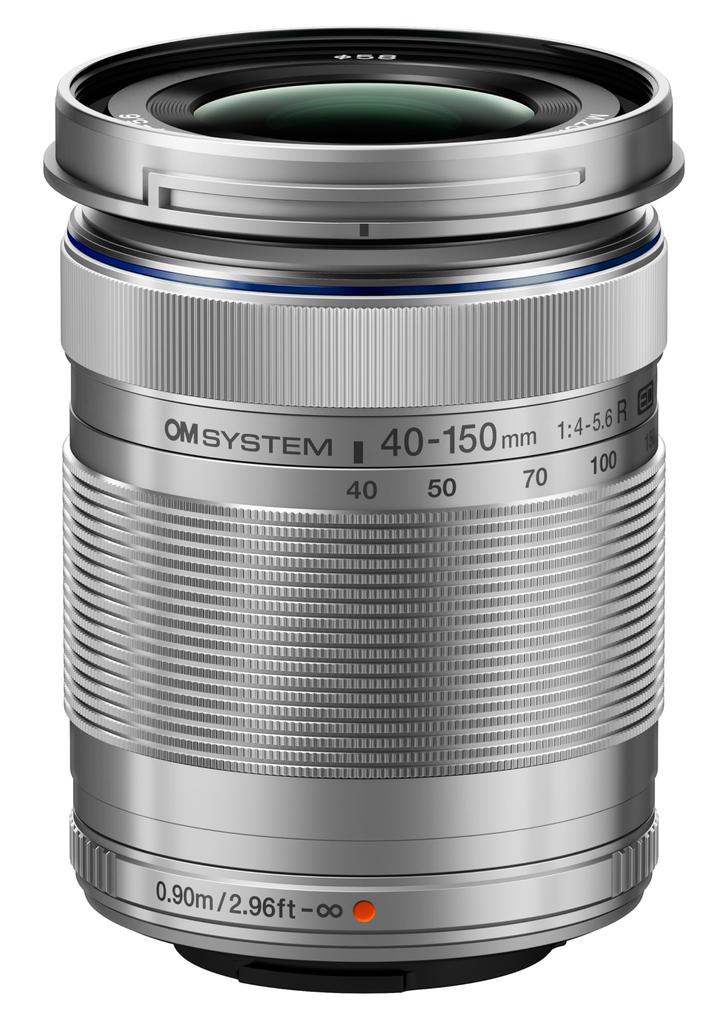 OM SYSTEM Olympus Digital R Silver Micro Four Thirds System Camera Zoom Lens Portable Design M.Zuiko 40-150mm F4.0-5.6 3.75x
