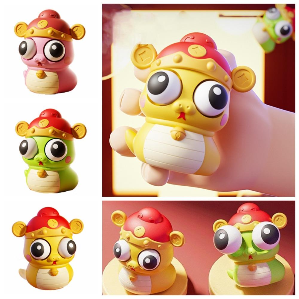 

Simulation Snake Big Eyeball Pinch Keychain Squeeze Ball Toys Keyring Kids Holiday Gift жовтий