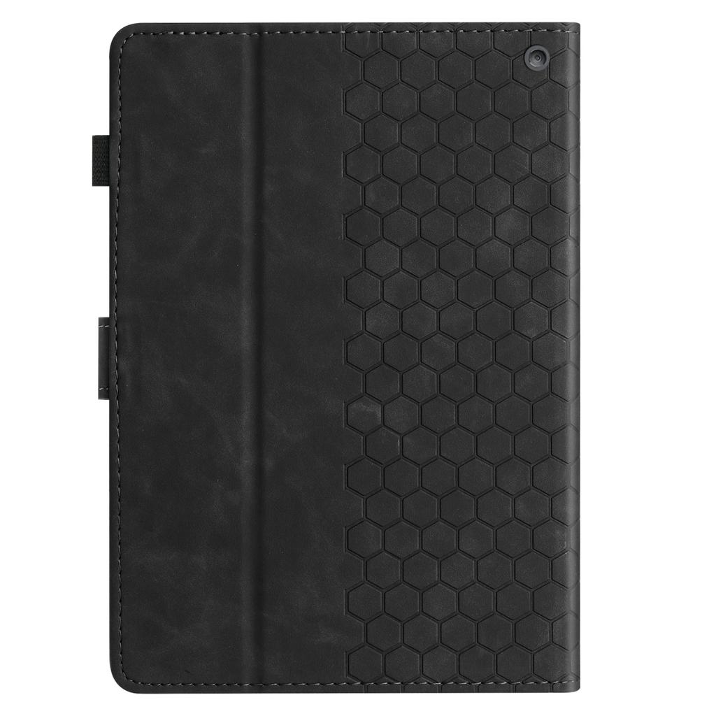 For Amazon Kindle Fire Max 11 2023 Case Honeycomb Printed Leather Tablet Cover with Card Slot