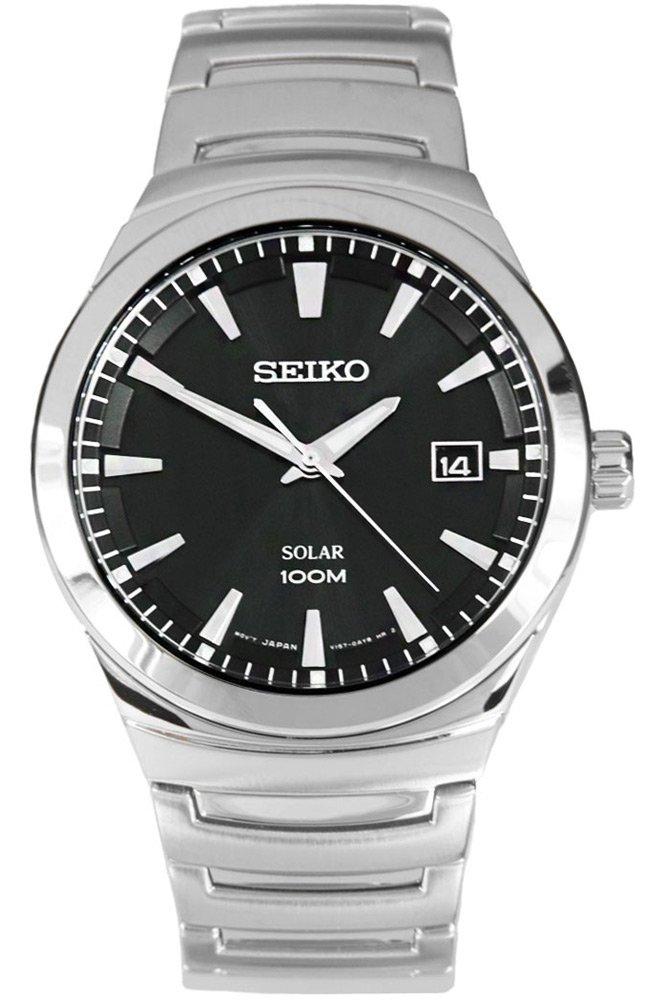 

[Seiko] Seiko Watch Solar Black Dial Stainless Steel Watch SNE291 Men s