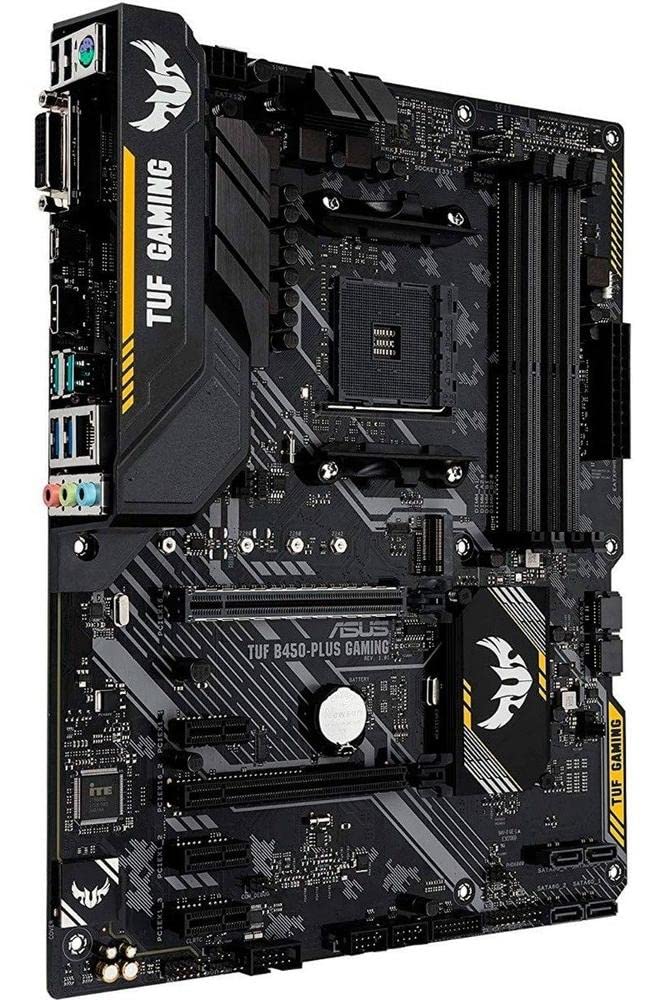 ASUS TUF GAMING ATX Motherboard with AMD AM4 and 3rd Gen AMD Ryzen CPUs B450-PLUS B450, Compatible,