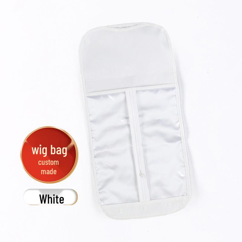 

Non-Woven Fabric Wig Dust Bag with Black and Red Zipper
