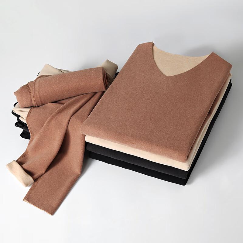 Dibinze Men's Plus Size Thermal Underwear Set
